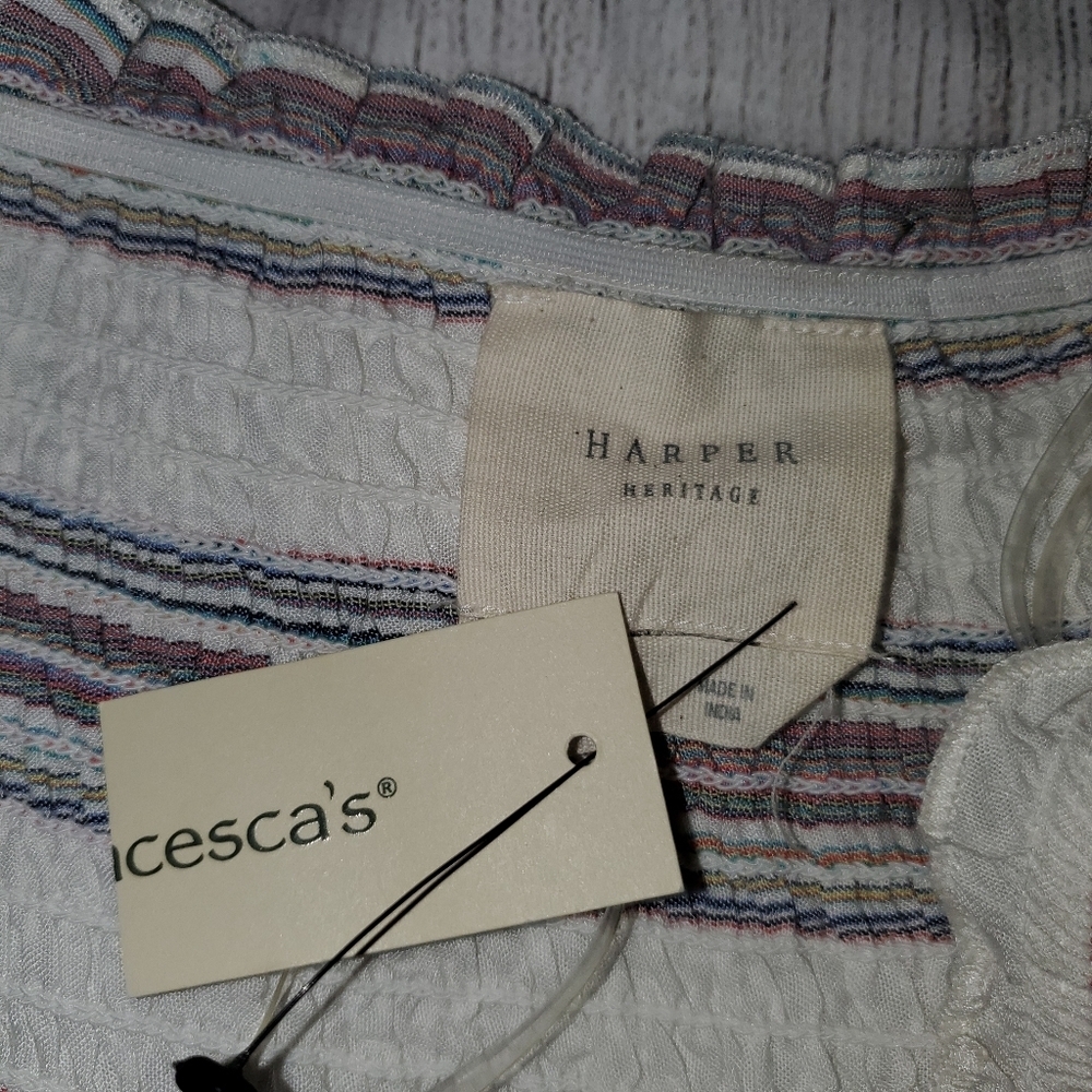 Francescas Striped Top New with Tags - Picture 9 of 10